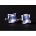 Stainless Steel Cufflinks - Digital Image w/ Epoxy